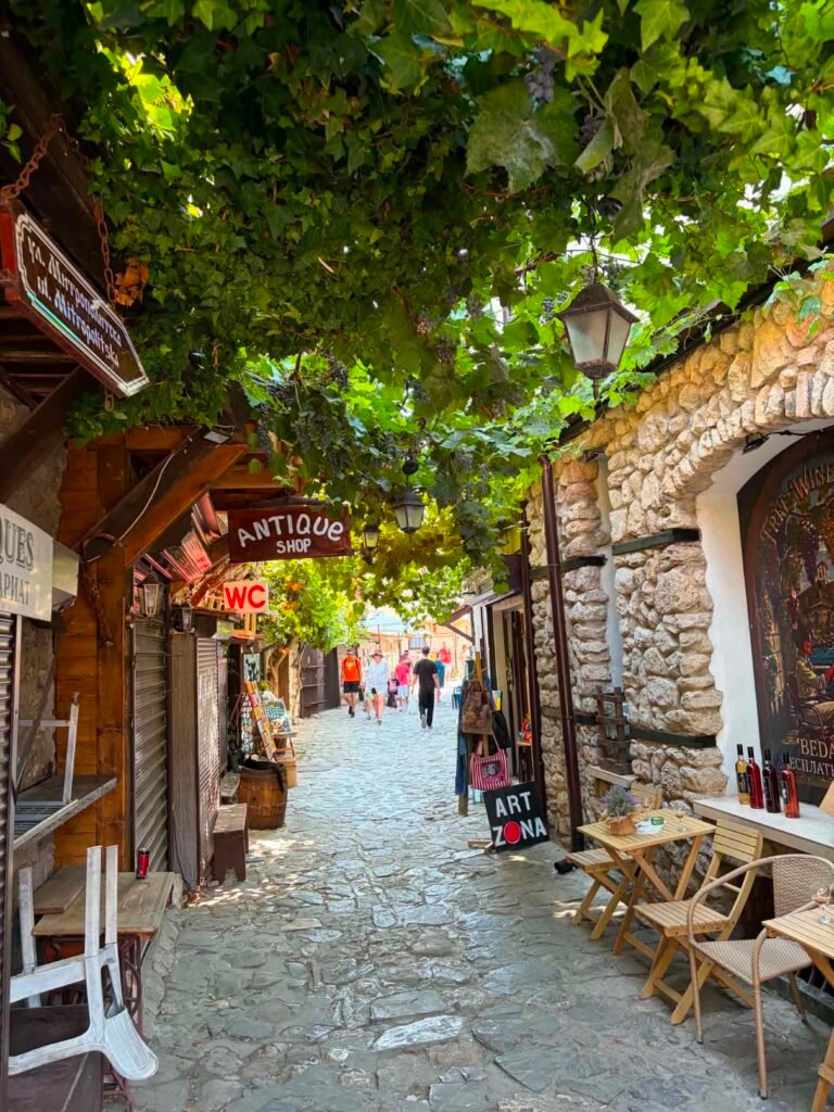 The narrow streets of Nessebar