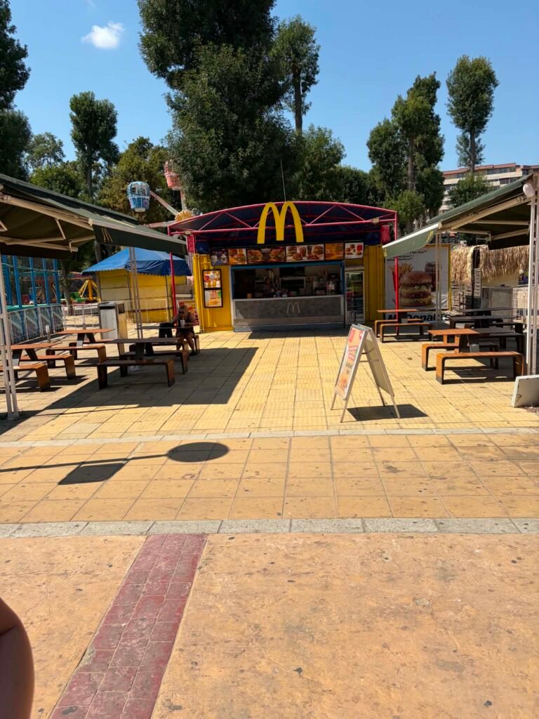McDonald’s restaurant along the promenade in Sunny Beach, Bulgaria